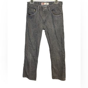 Levi's 100% Cotton 505 Gray Straight Leg Jeans Size 18 29x29
